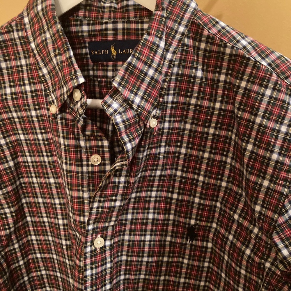 Plaid button down